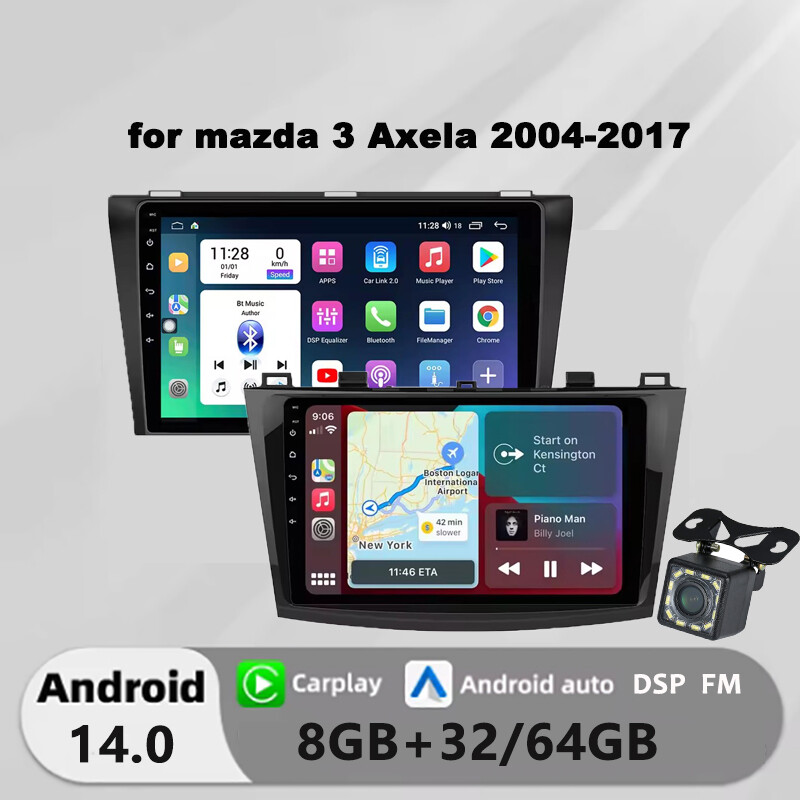 Honxun ESSGOO acodo ASTRAL STAPON 8GB+64 android head unit for mazda 3 Axela 2004-2017 player 2din stereo multimedia carplay touch screen monitor with rear camera FM GPS dsp wifi navigation ราคา 3,909 บาท*ส่งฟรี