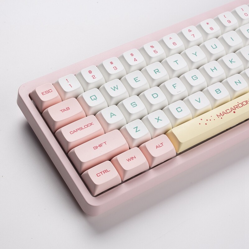 Macaron bộ phím bấm 131 phím xda hồ sơ pbt thăng hoa keycaps cho công tắc cherry mx bàn phím cơ rk61/anne pro 2/gk61