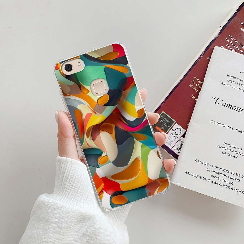 Back Panel Vivo V7 Plus Case Cover Vivo V7 Style Romantic Cover