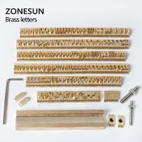 ZONESUN 184 PCS Alphabet Letter Set With Number Symbols 10cm T slot Letter Stamp For Hot Foil Stamping Machine Custom Logo Name