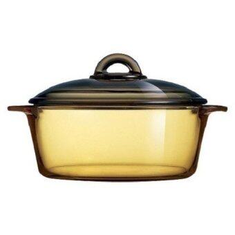 Luminarc Amberline - Vitroflam Round Casserole w/Lid 2L | Lazada Malaysia