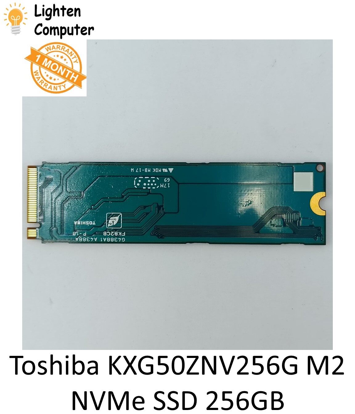Toshiba M2 256GB KXG50ZNV256G NVMe SSD Solid State Drive 3000 MB