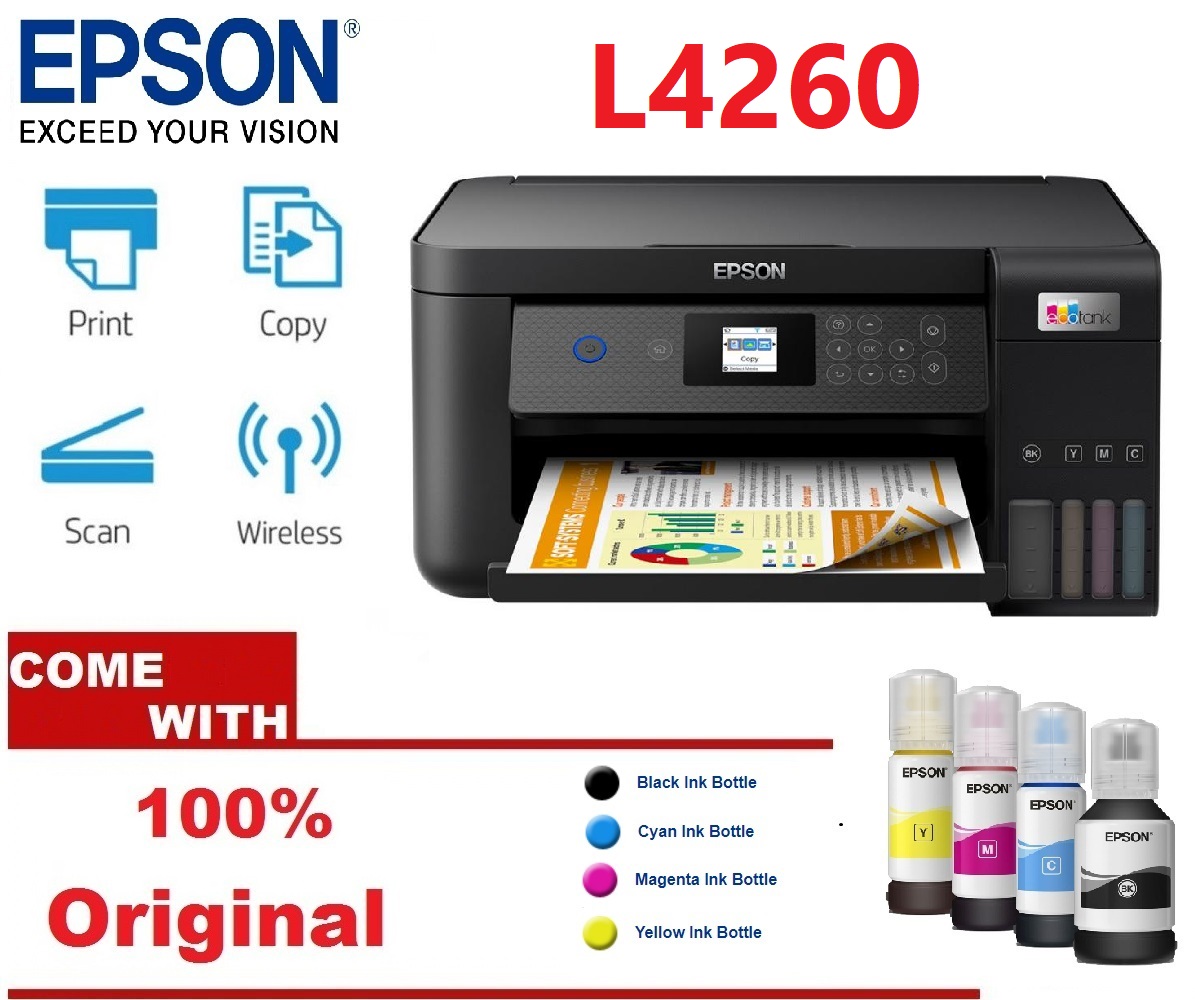 Epson L5290 Replace L5190 Wi-Fi All-in-One Ink Tank Printer Print Copy Scan  Wifi Fax ADF | Lazada