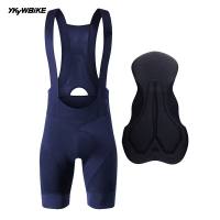 YKYWBIKE Cycling Bib Shorts Men Outdoor Wear Bike Cycling 5-6 Hours Cycling Padded Riding Bib Tights Bicycle Bib Short
