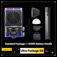 SIDANDE 120W Q120 2700k-6500k Bi-Color LED Video Light with Bluetooth Support For Studio Photography【Photolex】