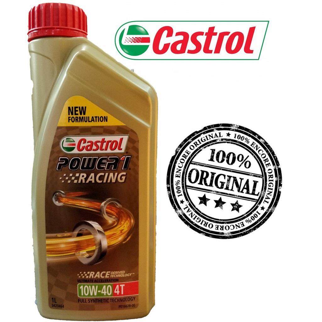 CASTROL POWER 1 RACING 4T 10W-40 FULLY SYNTHETIC ORIGINAL NEW FORMULA
