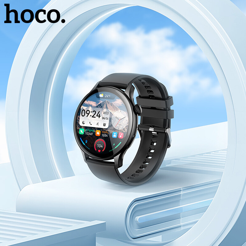 【Flagship 2023】Hoco Y10 Pro AMOLED Smart Watch Original 100% ,1.43inch IP68 waterproof Built-in heart rate Bluetooth Phone Calls for IOS&Android ราคา 920 บาท*ส่งฟรี