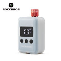 【Local Delivery】ROCKBROS Mini E-Pump With Gauge 150PSI Lightweight AV/FV Fast Charging Aluminum Alloy Bicycle Tiny Electric Air Pump MTB Road Bike Bicycle Accessories