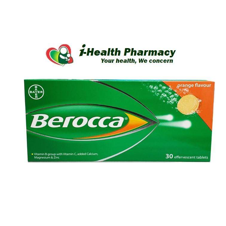 Berocca Effervescent Vitamin B Group + Vitamin C (Orange) 30's