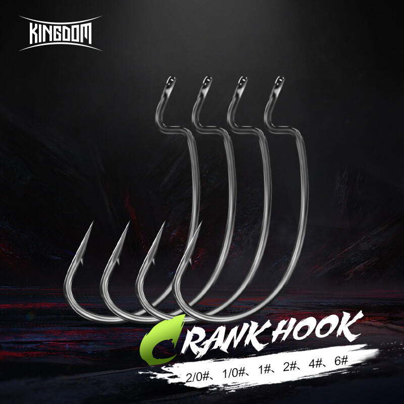 Vương Quốc Anh 15/16Pcs Crank Fishhooks, Móc Câu Siêu Khóa Bản Rộng Bằng Thép Carbon Cao Móc Có Gai 2/0 #1/0 #1 #2 #4 #6 # Cho Sâu Mềm/Mồi Mềm