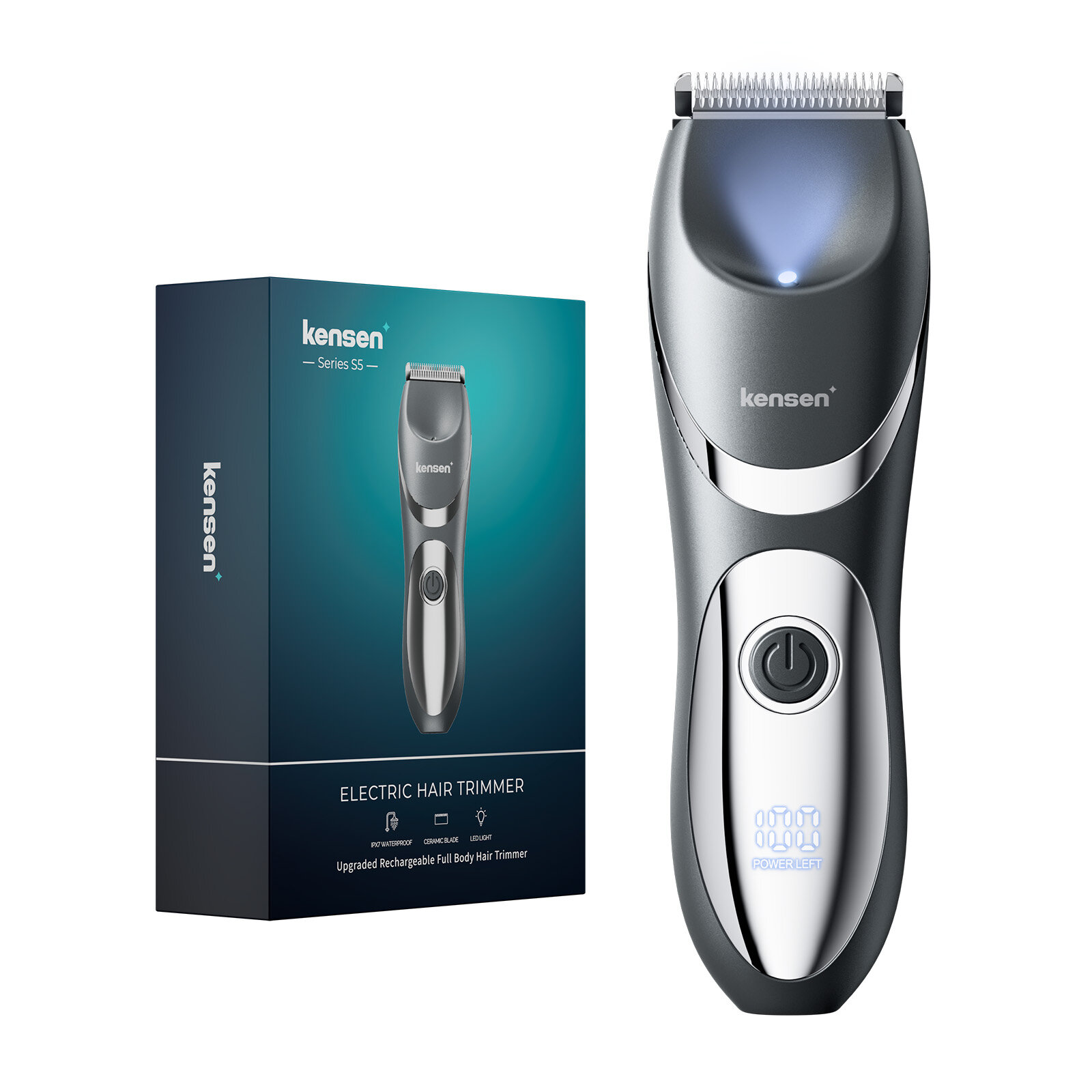  Kensen Body Hair Tông Đơ Có Màn Hình LED Riêng Một Phần Máy Cạo Râu Tẩy Lông Body Groomer Bikini Groin Tông Đơ Cắt Tóc Chống 