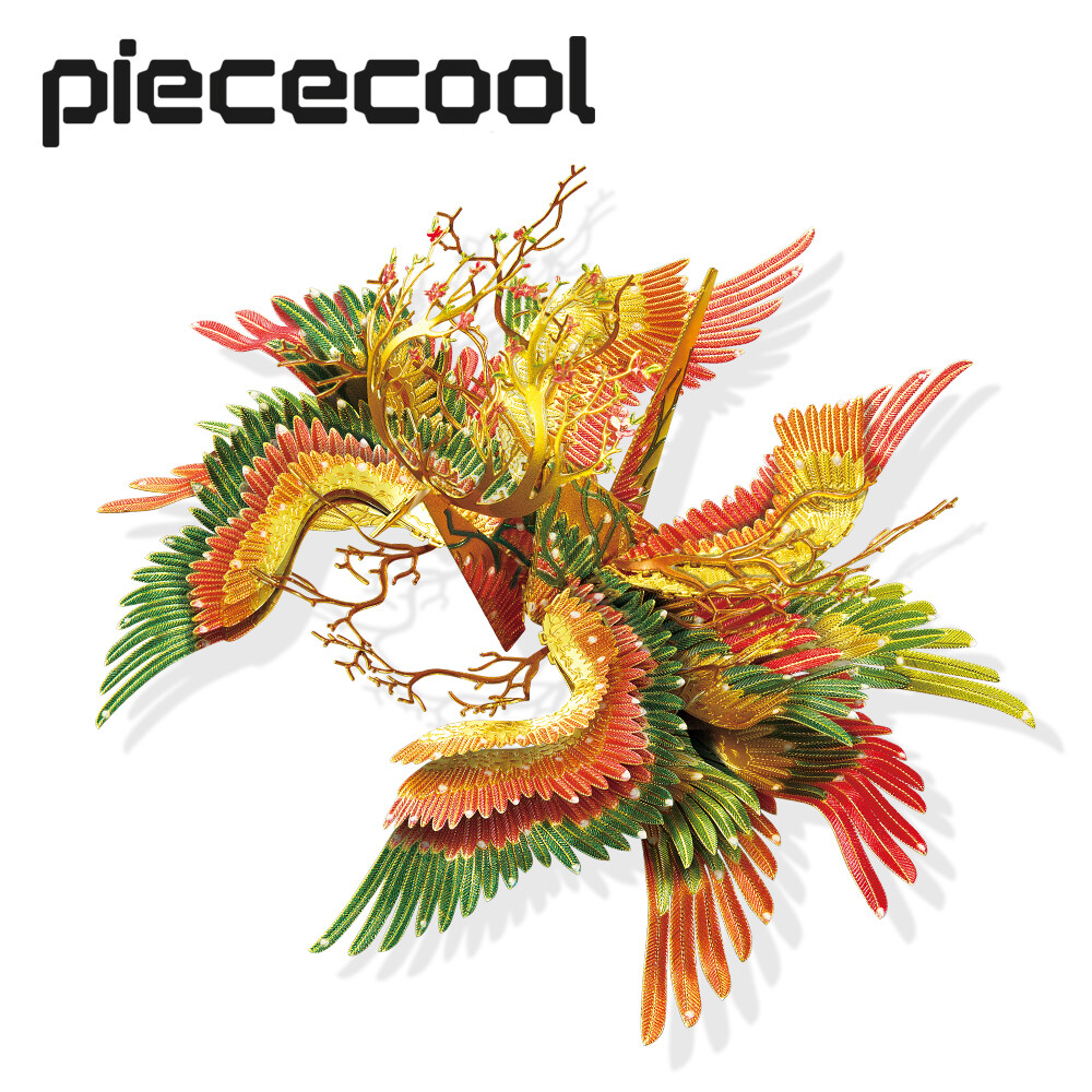 Bộ xếp hình kim loại Piececool 3D, Ngàn hạc giấy điều ước - Bùa hộ mệnh - Bộ mô hình kim loại, Đồ chơi xếp hình Ngàn hạc giấy bằng kim loại tự làm cho người lớn, Bộ xếp hình chất lượng cao Quà tặng kỷ niệm ngày lễ tình nhân cho bạn gái