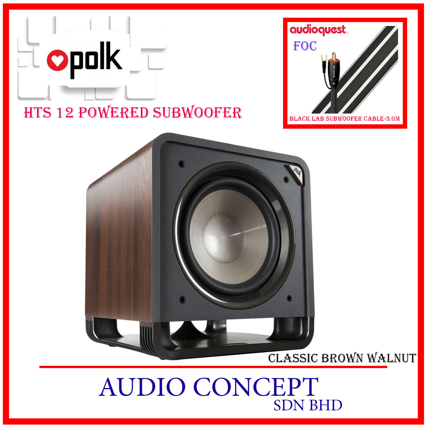 Polk audio hts hot sale 12 powered subwoofer