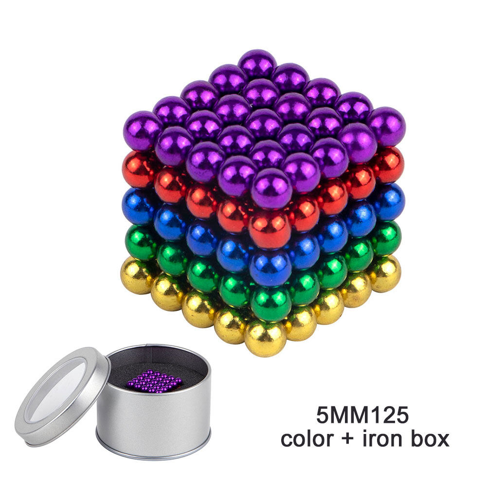 Rainbow Magnets Sculpture Building Blocks Toys for Intelligence Learning-Office Toy & Stress Relief for Adults 3MM N-A Magnetic Balls 1000 