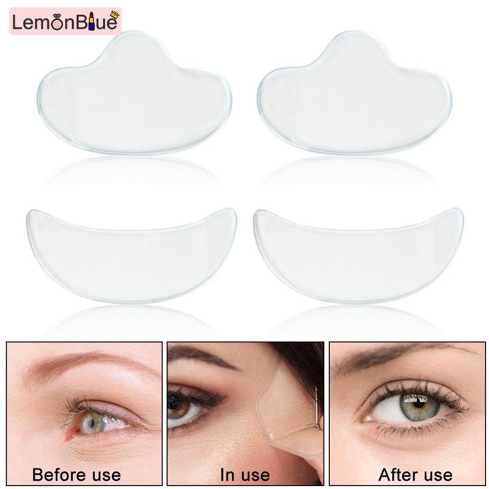 Gambar LemonBlue 4 Pcs Anti Wrinkle Eye Pads Reusable Silicone Pad for Anti Aging Wrinkles Reduce