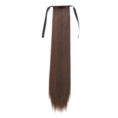 45cm/60cm/75cm/85cm Fashion Women Long Straight Drawstring Synthetic Hair Clip In High Ponytail Extension Hairpiece (14)