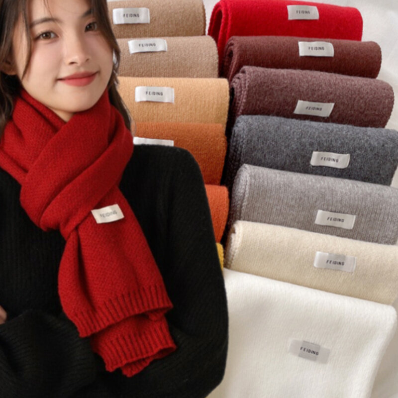 2024 len Cashmere thời trang khăn phụ nữ khăn choàng mùa đông và kết thúc tốt đẹp hijab chăn phụ nữ dày khăn choàng cổ bufanda Pashmina dài echarpe