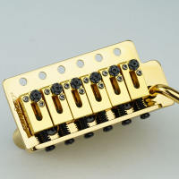 GUYKER 1 Set GUYKER Electric Guitar Tremolo Bridge Brass Saddle & Brass base & Spring For ST Guitar GG1001