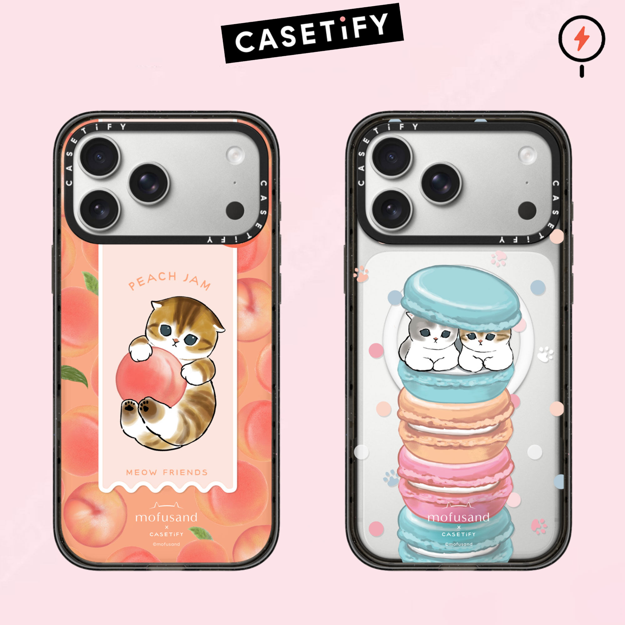 Casetify Mofusand Cute Cat Pattern Shockproof Case For Iphone