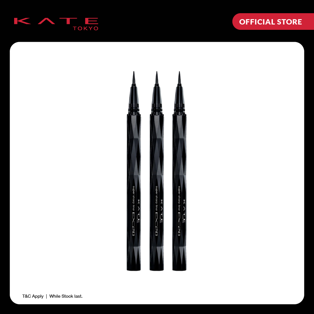 Gambar [October Exclusive Bundle] Kate Super Sharp Liner Ex2.0 Bk 1   Br 1   Br 2