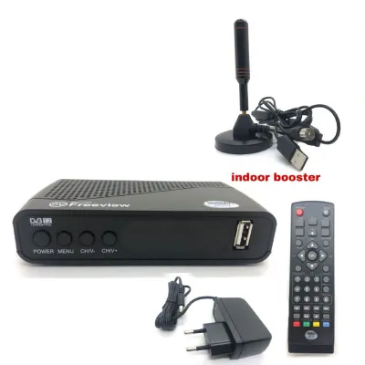 FREEVIEW MYTV DVB-T2 Digital Receiver Decoder Tv Box Free HDMI Cable MYTV Myfreeview Decoder Full Set Combo With Antenna UHF TV Decoder Dekoder MY TV DVB T2 Digital Signal HDTV Receiver DVB T2 Support all Malaysia Channels (9)