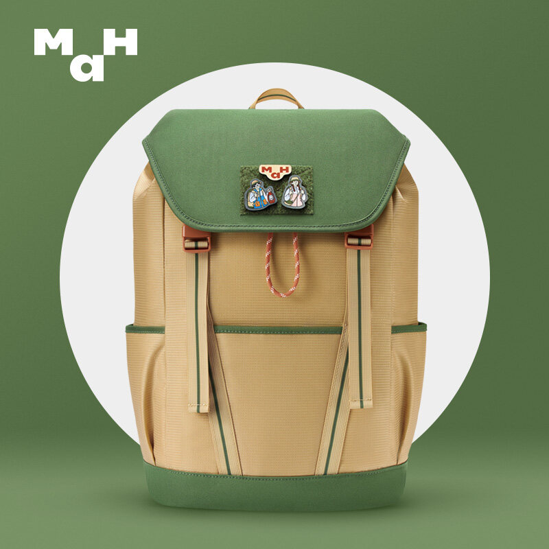 【Eco-friendly Series】MAH X Ruo Guan Nian hua Co-branded Backpack Women's Outdoor Camping Mountaineering Travel School Bag Men ราคา 2,090 บาท*ส่งฟรี