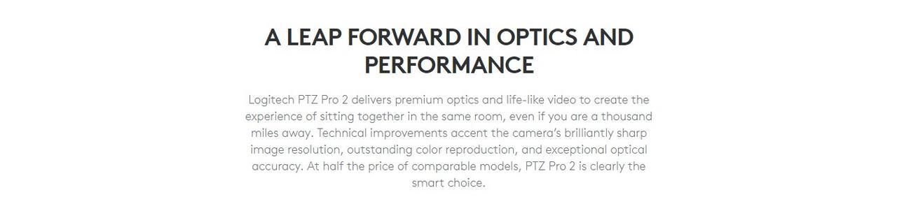 Logitech PTZ PRO 2 Full HD Video Conferencing Camera 1080p with Remote Control Webcam 90° Diagonal 12 3163a95bf938edc9aa62fa4e11690d8e