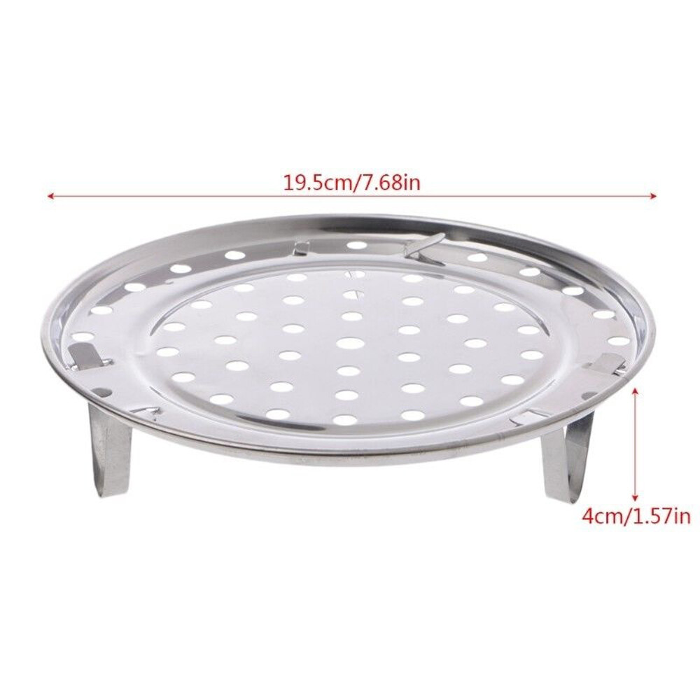 Home & Garden Tripod Round Steamer Stand Stainless Steel Rack Stand
