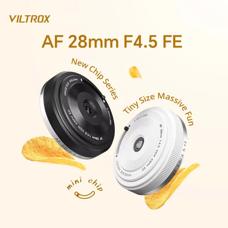 Viltrox AF 28mm F4.5 Pancake Ống kính tự động lấy nét ống kính toàn khung Retro siêu mỏng 60g cho So