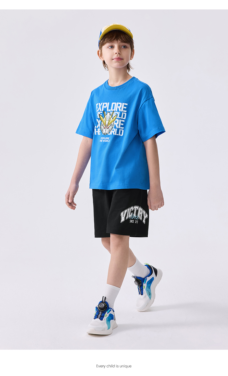balabala Children Short Sleeve T-Shirt 2025 Summer New Quickdry Parentchild Inner Wear · v2