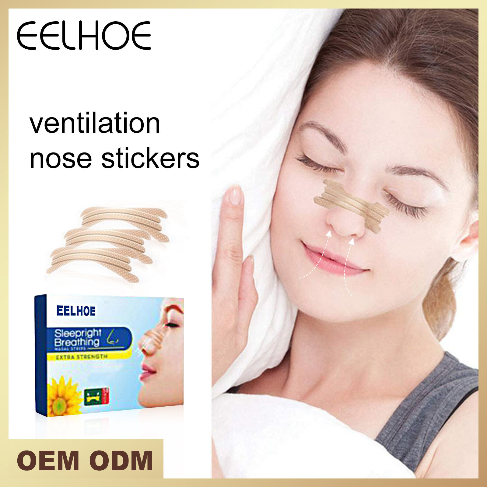 EELHOE Breath Nasal Strips Right Aid Stop Snoring Nose Patch Good Sleeping Patch Product Easier Breath Sleep Aid Decive Anti Snoring Nasal Patch Better Breathe Good Sleeping Nasal Strips Stop Snoring Strips Easier Health Care ราคา 164 บาท*ส่งฟรี
