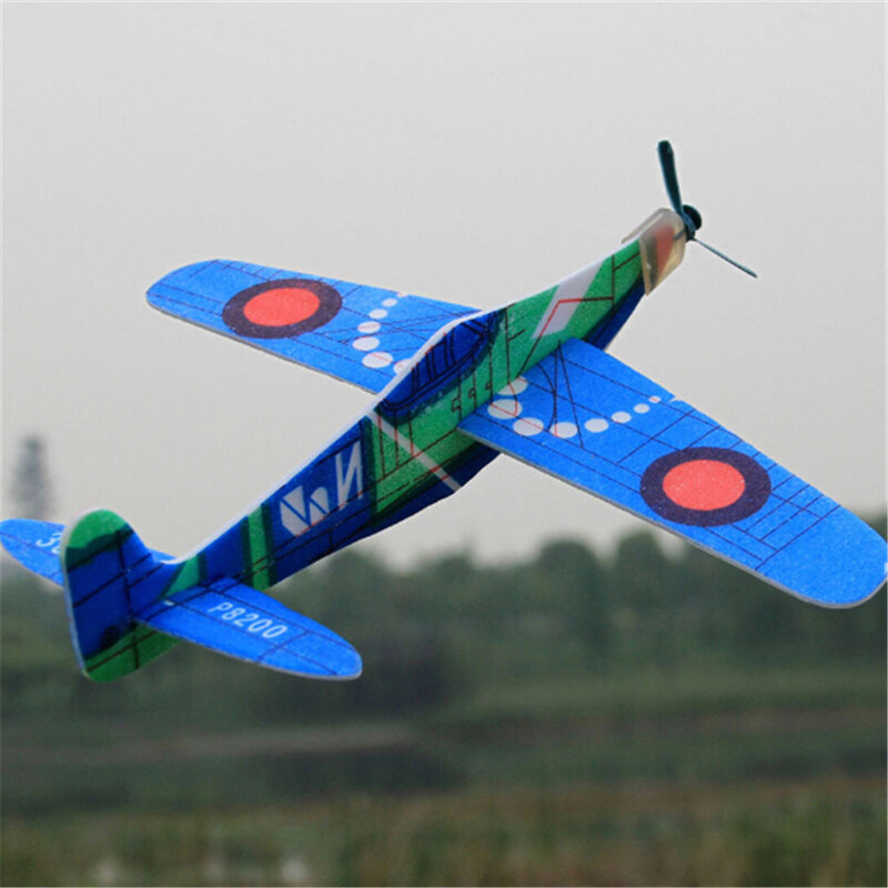 19cm Hand Throw Flying Glider Planes Foam Airplane Party Bag Fillers Kids To VU 