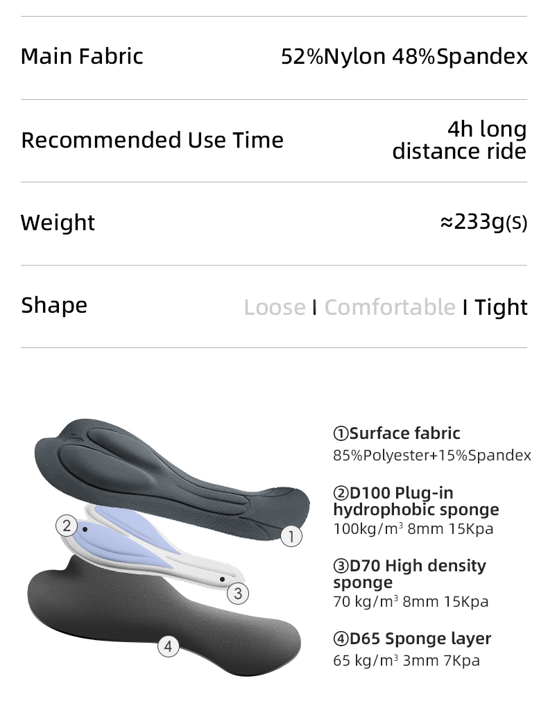 【TVI】Pantaloni da ciclismo da donna ROCKBROS Pantaloni da ciclismo da donna ad alta elasticità ad asciugatura rapida con cinturino staccabile MTB Pantaloni da ciclismo da strada Pantaloni da equitazione traspiranti con tasca laterale