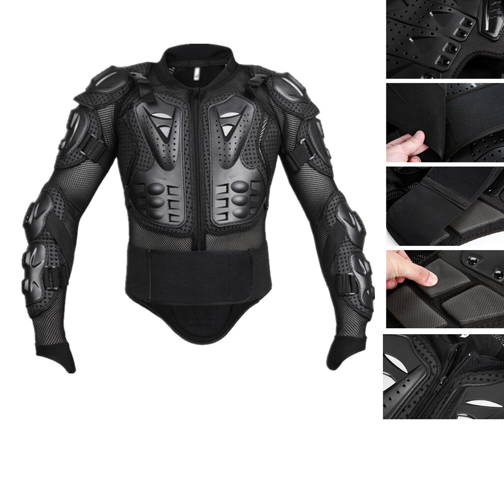 blesiya áo khoác amor xe máy chuyên nghiệp màu đen, thiết bị bảo vệ toàn thân bảo vệ ngực cột sống vai đua xe đạp ô tô 4