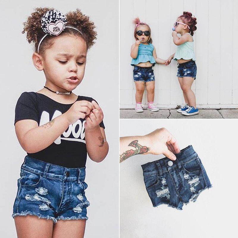 baby girl short jeans