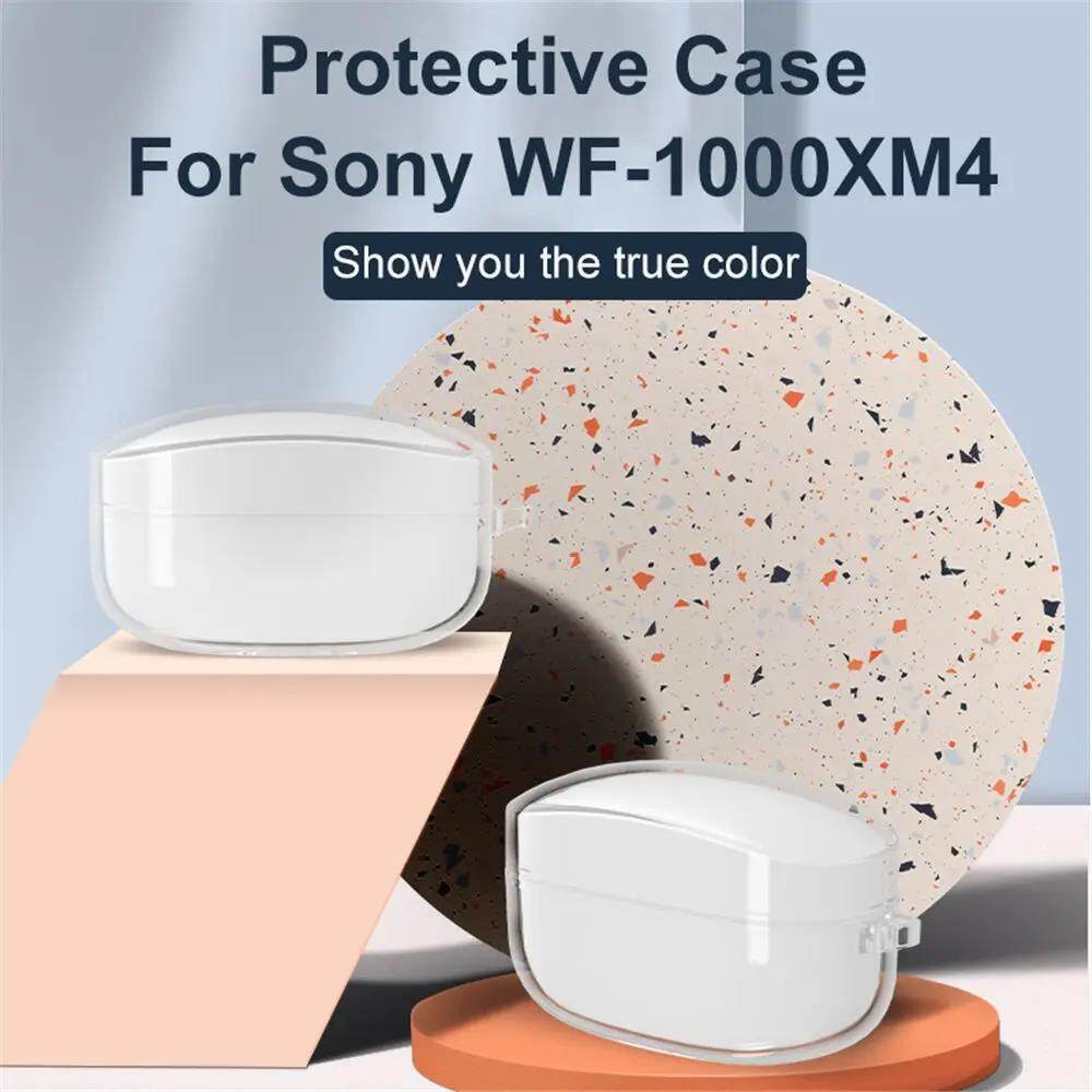 For SONY WF 1000XM4 Wireless Bluetooth Earphone Protective Case TPU Transparent Cover Simple Fashion Shockproof Anti Drop Shell
