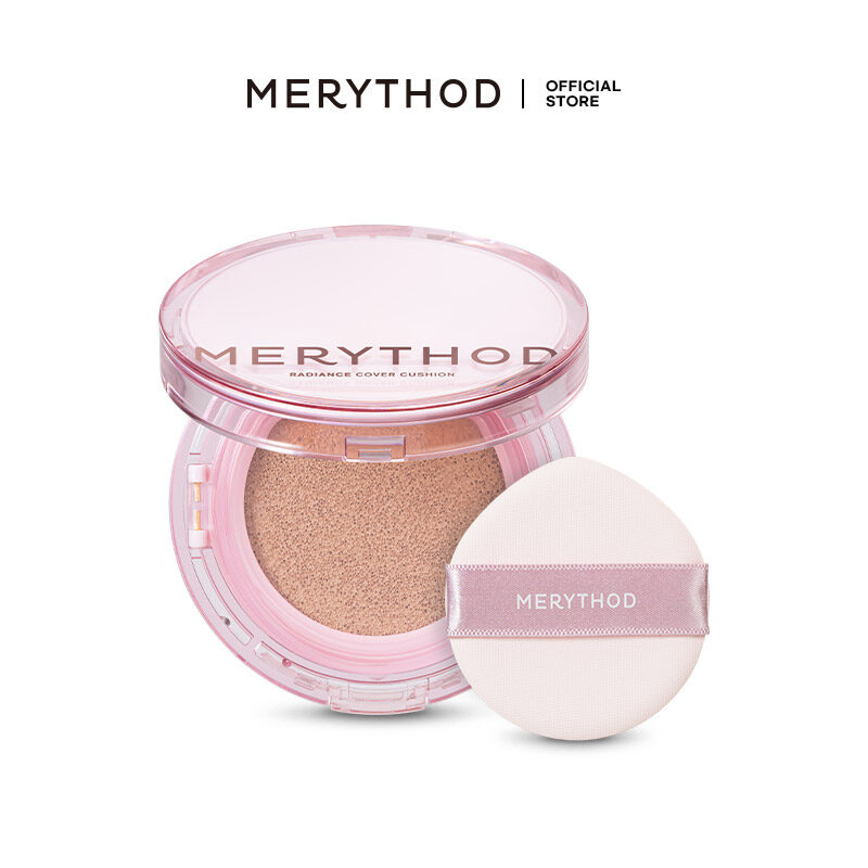 Gambar MERYTHOD Glow Luminous Cover Cushion Compact Full Coverage Matte Finish Made in Korea