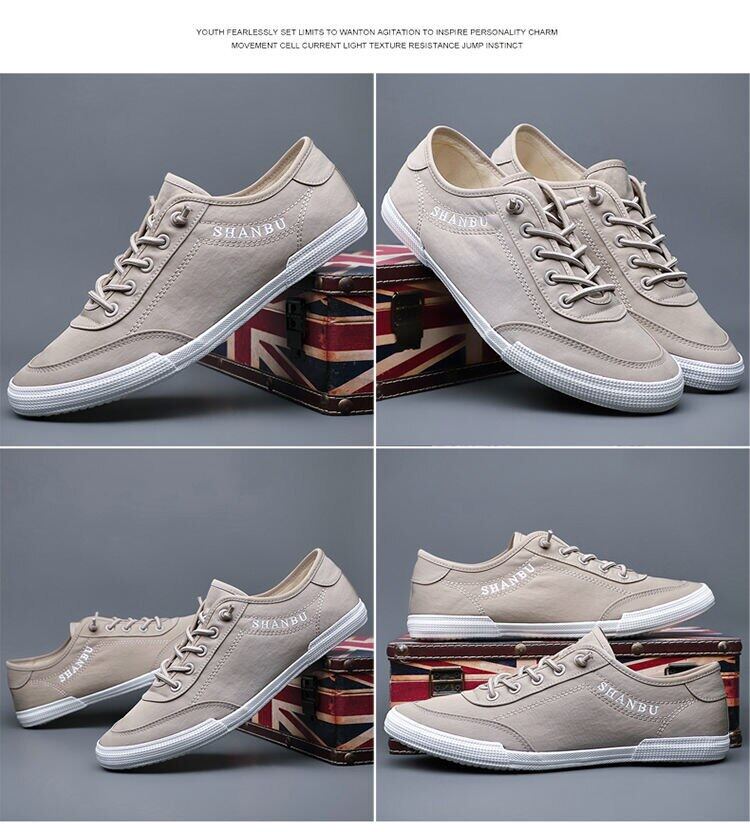 Cloth shoes men's 2021 new canvas shoes men's shoes summer breathable soft bottom wild white shoes Korean fashion sneakers