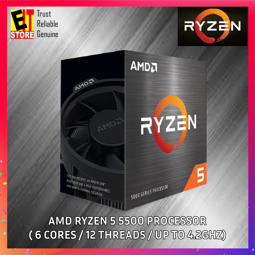 Ryzen 5 5500 6 Core 12 Threads High Performance Gaming Cpu - Am4
