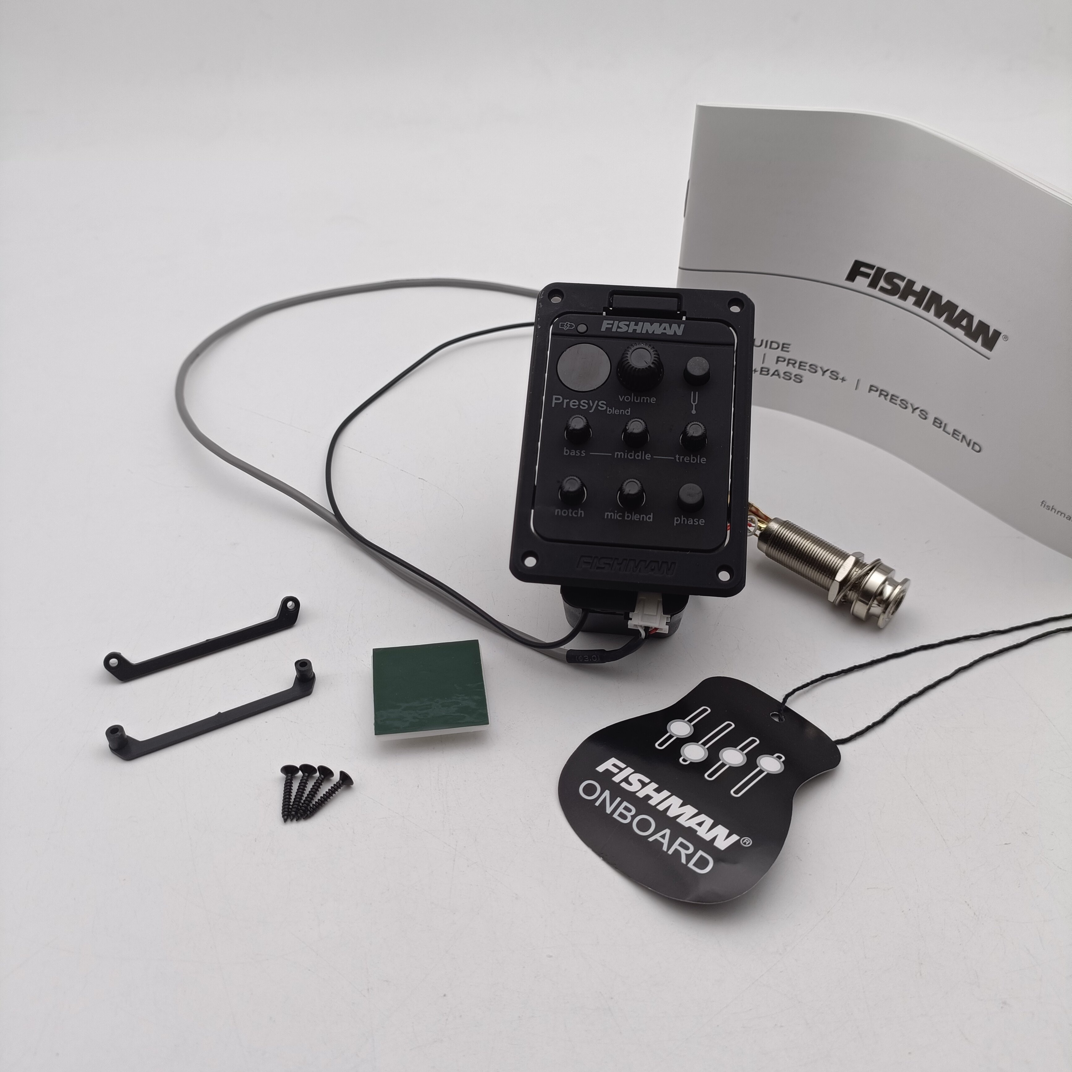 Nâng cấp yumiya Fishman 301 Guitar Acoustic chuyên nghiệp đón Preamp chỉnh EQ 4 băng tần có phụ kiện đàn ghi ta bass micro