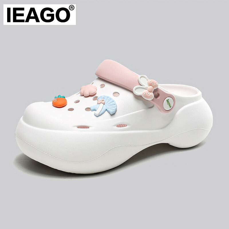 Ieago Origina Chất Lượng Cao Chống Trượt Mùa Hè Dép đế xuồng Nam Nữ Giản Dị EVA ngoài trời bãi biển 