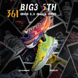 361 Degrees BIG3 5.0 Quick Pro Người Đàn Ông Của Giày bóng rổ chuyên nghiệp Thoáng Khí Chống mặc trượt Giày Thể Thao 672421111 (2)