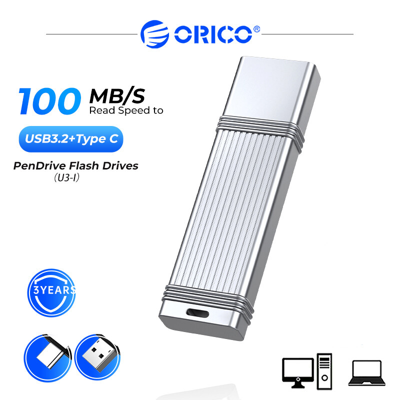 ORICO 100 MB/giây usb3.2 Gen1 Ổ USB Flash pendrive32gb 64GB 128GB 256GB Thẻ nhớ Type-C USB một thiết bị