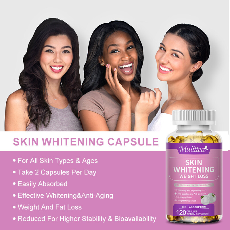 Mulittea Glutathione Whitening Capsules With White Tomato Skin Brightening  Supplement Supports Beautiful and Radiant Skin Anti-aging - Lazada | Lazada