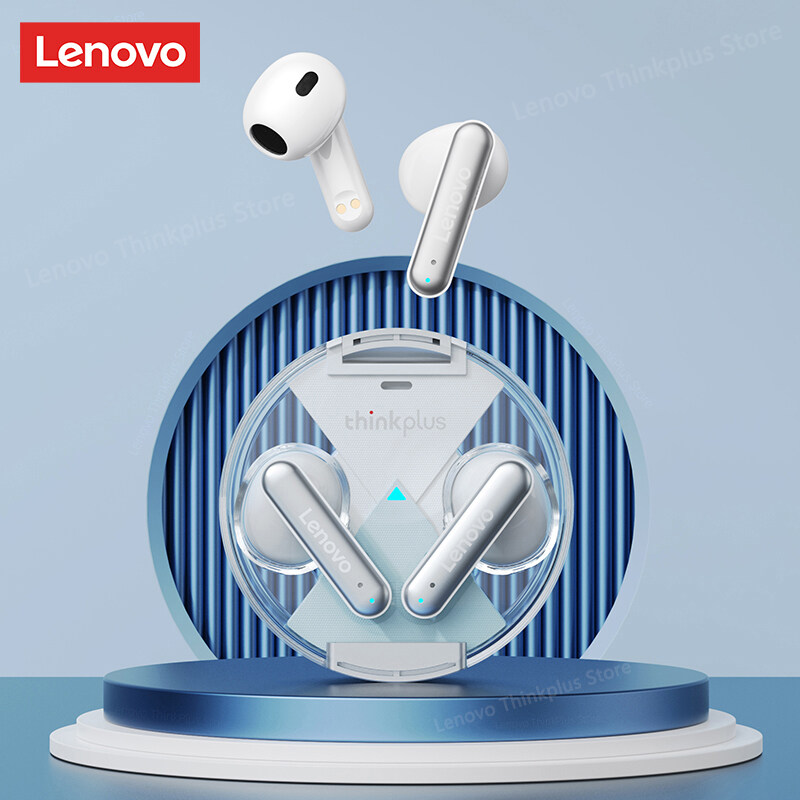 Lenovo LP10 Bluetooth Earphone Wireless Earphone Ear Phone Wireless Bluetooth 5.2 Earbuds TWS Noise Canceling Touch Control Low Latency Gaming Headphone With Mic HD Stereo Sound Microphone Support Call Video IOS Android Universal