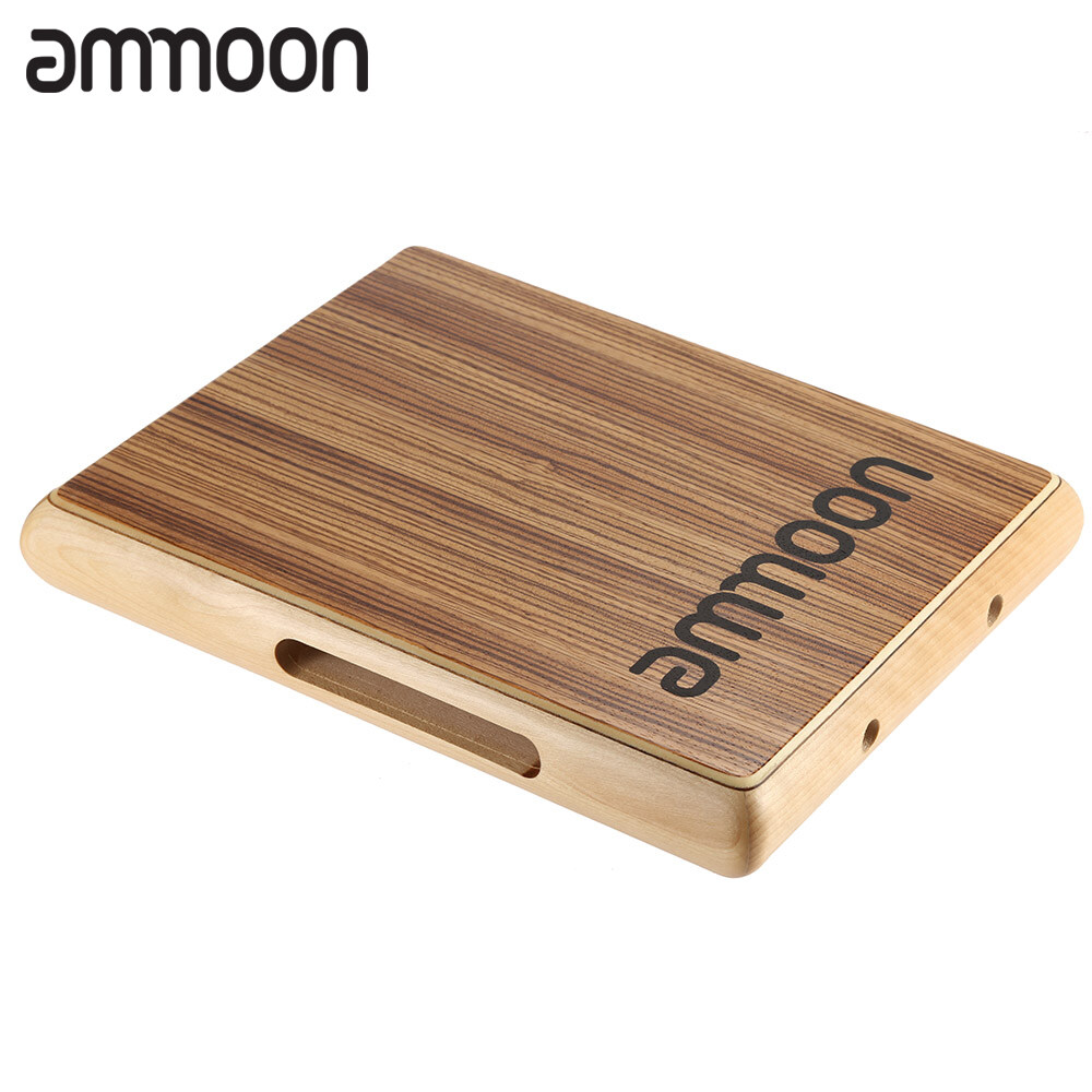 okoogeeammoon Compact Travel Cajon Flat Hand Drum Persussion Instrument