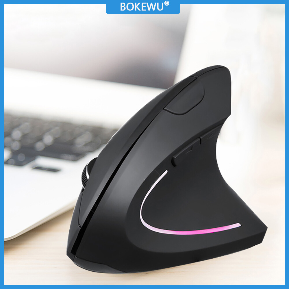 Bokewu chuột đứng thiết kế công thái học 2.4g không dây thẳng đứng chuột chơi game máy tính 6d usb quang chuột cho máy tính xách tay pc