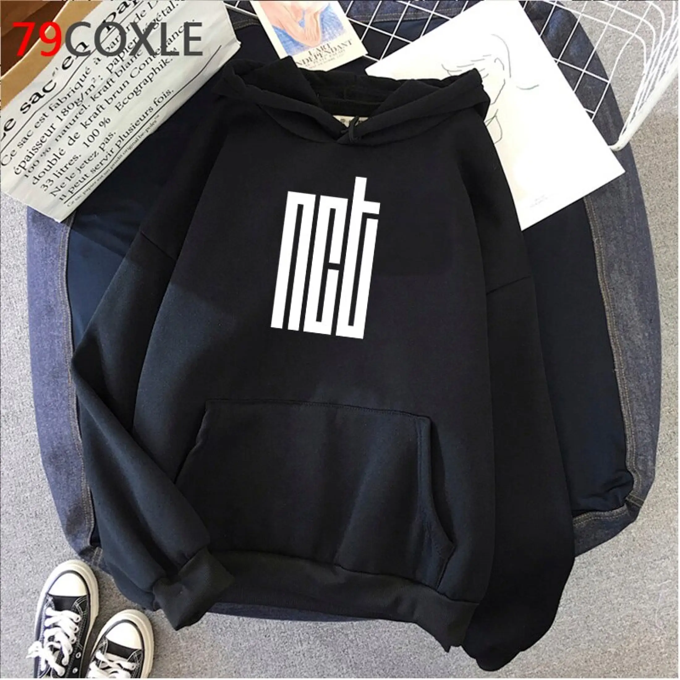 Hot Kpop Blackpink Ikon Nct127 Stray Kids Graphic Hoodies Women Ateez Mamamoo Monsta X Twice Seventeen Got7 Sweatshirts Female Lazada Singapore