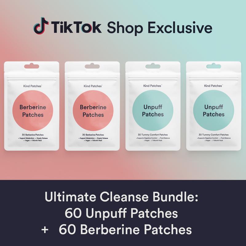 Kind Patches Ultimate Cleanse Bundle, 60 Unpuff Patches+60 Berberine Patches, Support Gut Health, Digestive Comfort, Debloating, Steady Release, Vegan-fe72164c Harga  124 Ringgit*Penghantaran Percuma