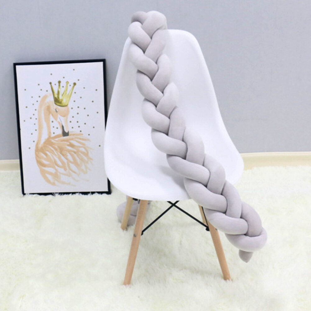 1M Cũi Trẻ Sơ Sinh Miếng Đệm Chắn Thắt Nút Bện Sang Trọng Cái Nôi Trang Trí Nội Thất Giường Gấp Cho Bé Sơ Sinh Sang Trọng Một Cách An Toàn Phụ Kiện Bảo Vệ 1 1 1